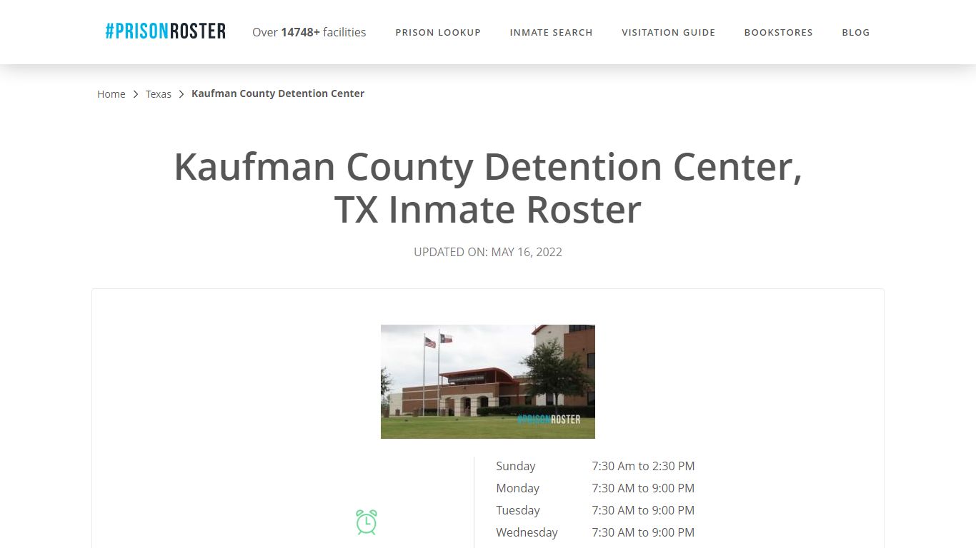 Kaufman County Detention Center, TX Inmate Roster